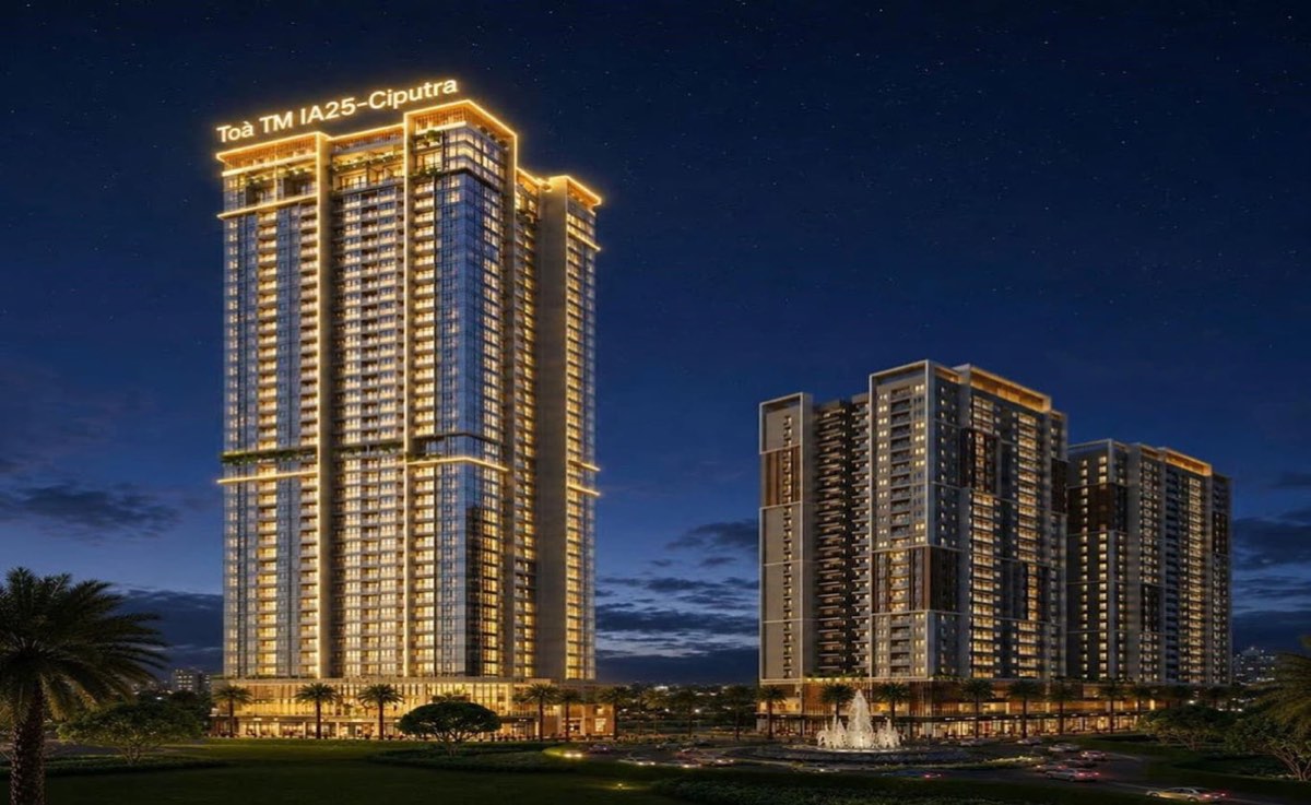 Astor 1 Ciputra - 350 căn hộ hạng sang kiến trúc Art Deco tại ô đất IA25 phối cảnh tổng thể